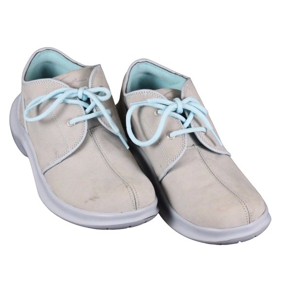 Fubu Marla 6M Blue Low Profile Ankle Suede Leather Lace Up Street Wear Shoe - Picture 2 of 12